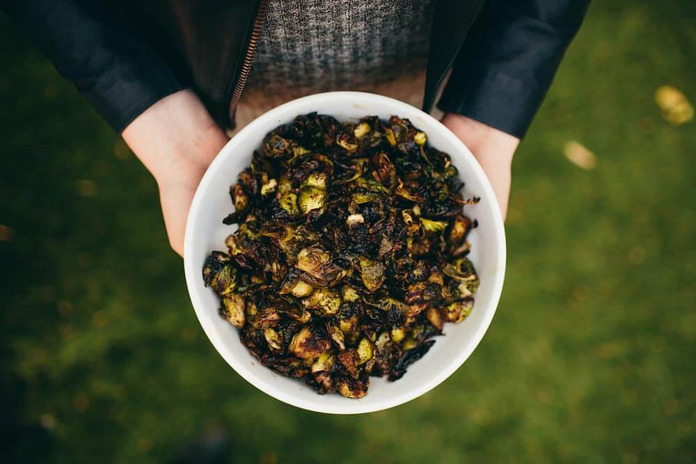 balsamic+sriracha+brussels+sprouts from cooking with cocktail rings