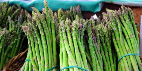 bunches of asparagus